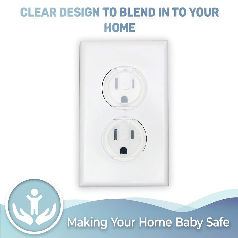 Outlet Cover Baby - Cubiertas Transparentes para Enchufes, Protectores de