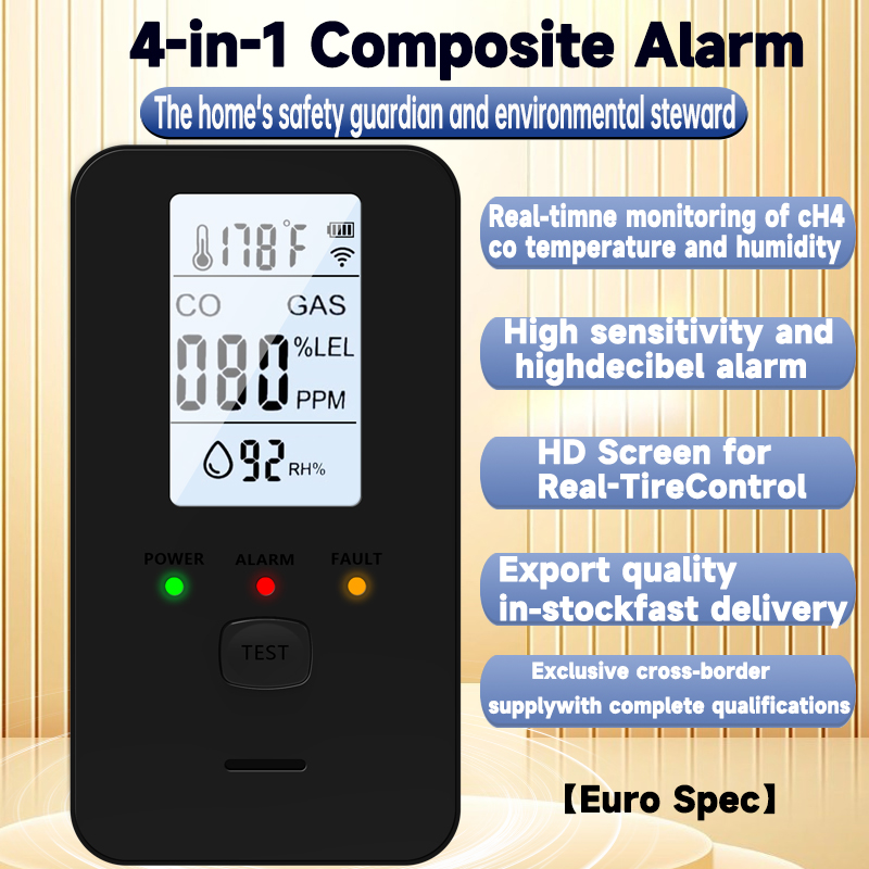 Detector de Gas 4 en 1, alarma - Co Detector Plug reseña y precio