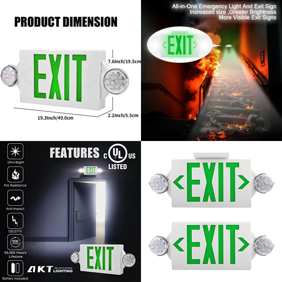 Luz de Emergencia para Salida  - Emergency Exit Sign reseña y precio