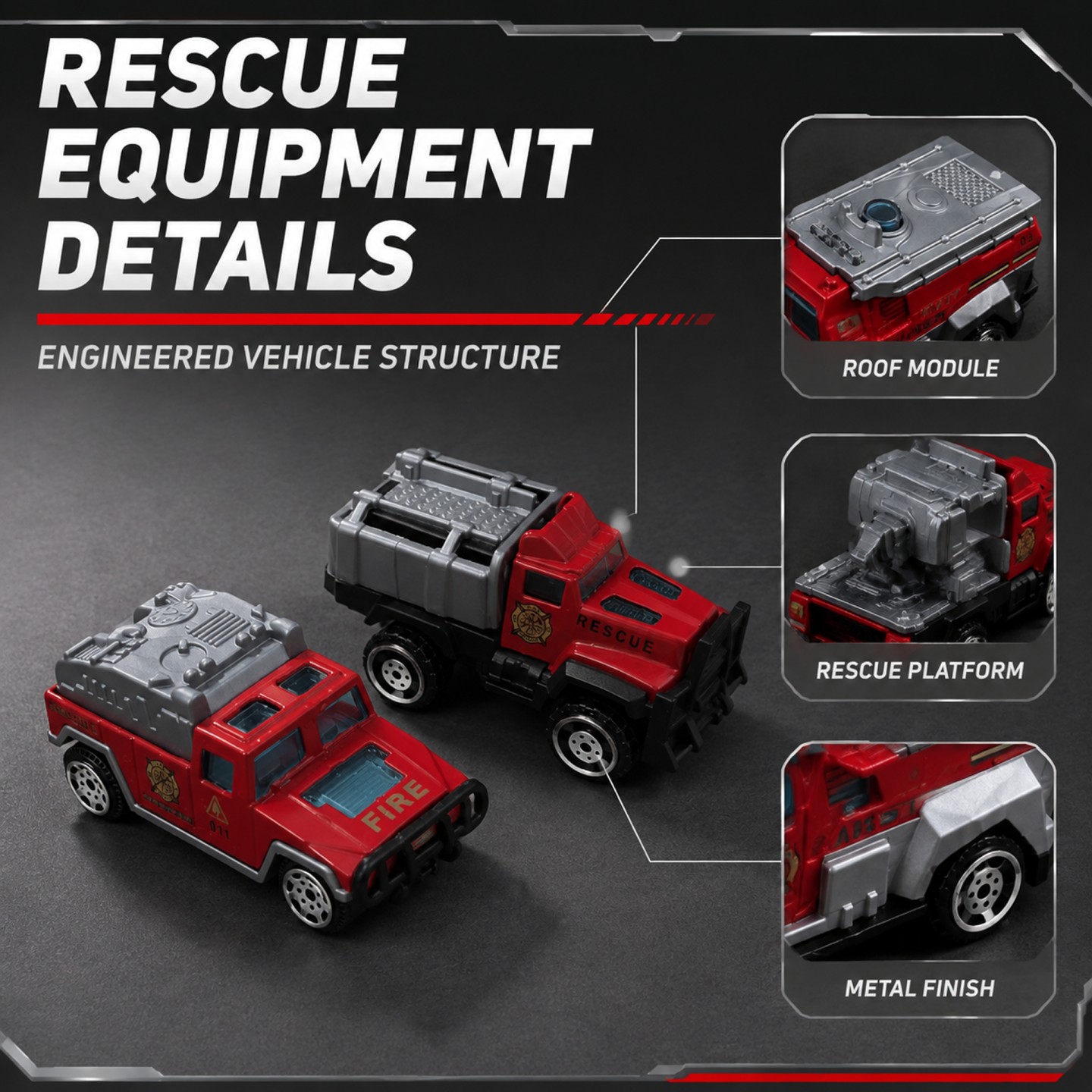 Set de Vehículos de Bomberos d - Fire Escape Ladder reseña y precio